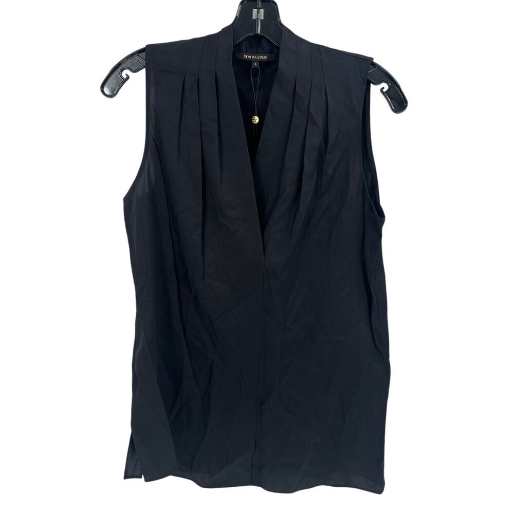 Kobi Halperin Black Mila Sleeveless Stretch Silk Blouse Size S - Picture 8 of 13